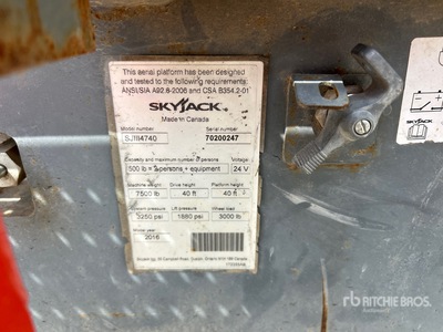 2016 Skyjack SJIII4740 4x4 Electric Ascenseur à ciseaux