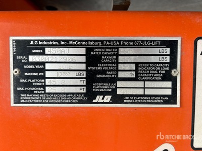 2016 JLG 450AJ Piattaforma monobraccio articolata