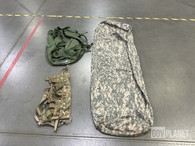 (23) Bivy Covers, (25) Duffel Bags, (13) Assault Panels & Assorted Items