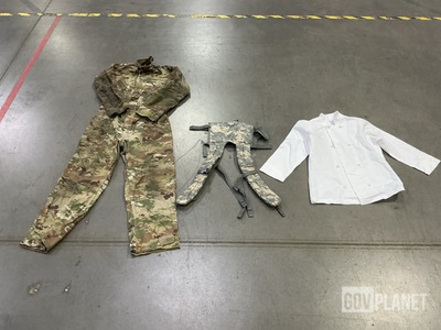 (5) Women's Food Service Smocks, (4) Pairs of Coveralls & Assorted Items