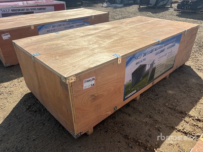 2026 SKLP SK-ZP20 20 ft x 30 ft All-Steel Enclosed Carport (Unused)
