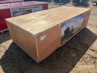 2026 SKLP SK-ZP20 20 ft x 30 ft All-Steel Enclosed Carport (Unused)