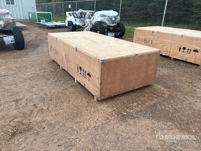 2026 SKLP SK-ZP20 20 ft x 30 ft All-Steel Enclosed Carport (Unused)