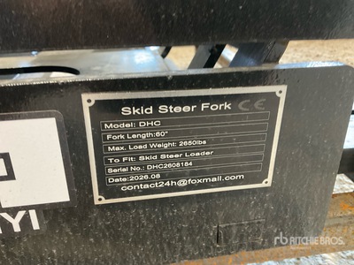 2026 GIYI GY-DHC 59 in Skid Steer Forks (Unused)