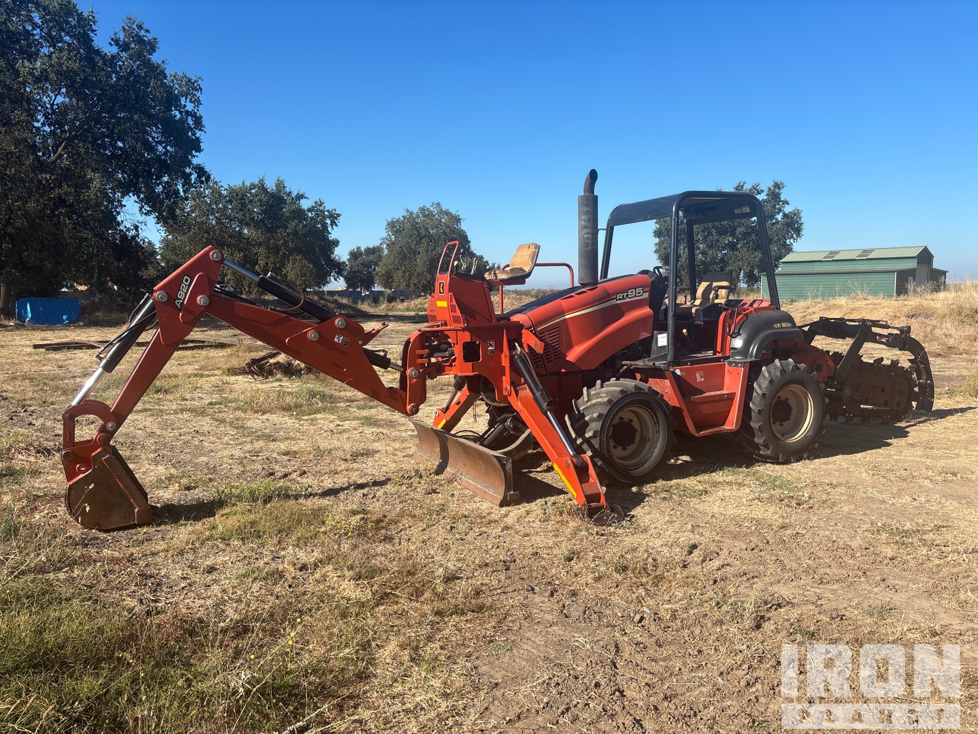2008 Ditch Witch RT95 4x4 Backhoe Wykoparka