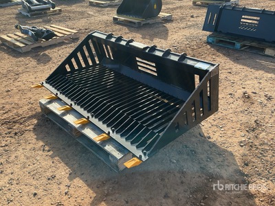 2026 GIYI GY-RB66 66 in 0.4 m3 Skeleton Skid Steer Bucket (Unused)