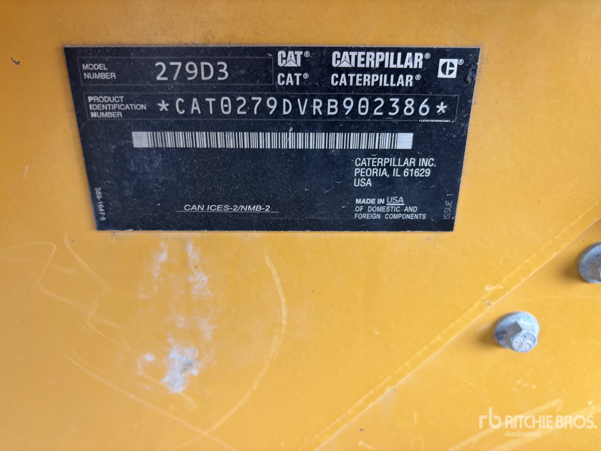 2021 Cat 279D3 Compact Track Loader