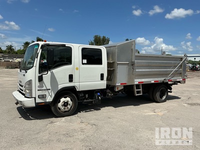 2017 Isuzu NPR 4x2 Crew Cab Dump Truck