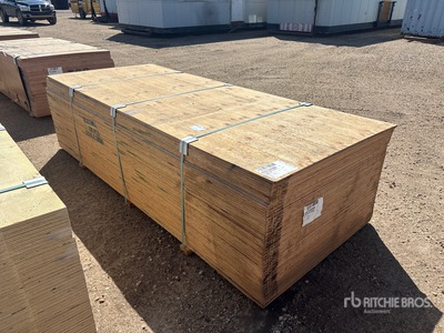 Quantity of (60) 1/2" 4x10 Douglas Fir 5 Ply No Stamp Plywood (Unused)