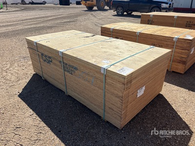 Quantity of (50) 5/8" 4x8 CSP/DFP No Stamp Plywood (Unused)