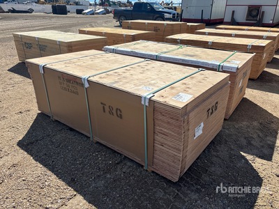 Quantity of (100) 5/8" 4x8 Douglas Fir Tongue & Groove (T&G) No Stamp Plywood Plywood (Unused)