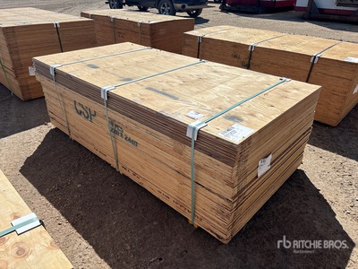 Quantity of (40) 3/4" 4x8 CSP/DFP No Stamp Plywood (Unused)