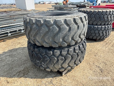 Quantity of (2) 23.5R25 Pneus