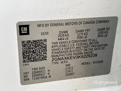 2019 Chevrolet Equinox 2WD SUV