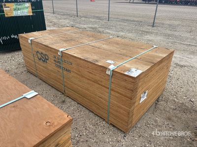 Quantity of (40) 3/4" 4x8 CSP/DFP No Stamp Plywood (Unused)