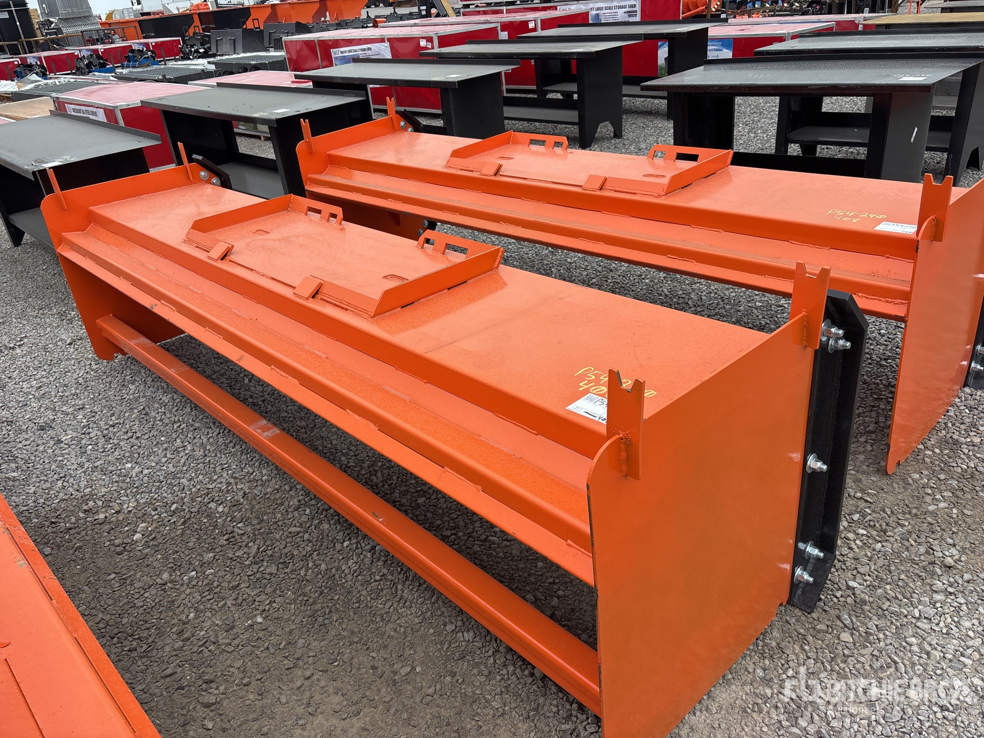 2025 Kit Containers QT-SP-10-23-PB 117 in Mini Skid Steer Snow Pusher (Unused)