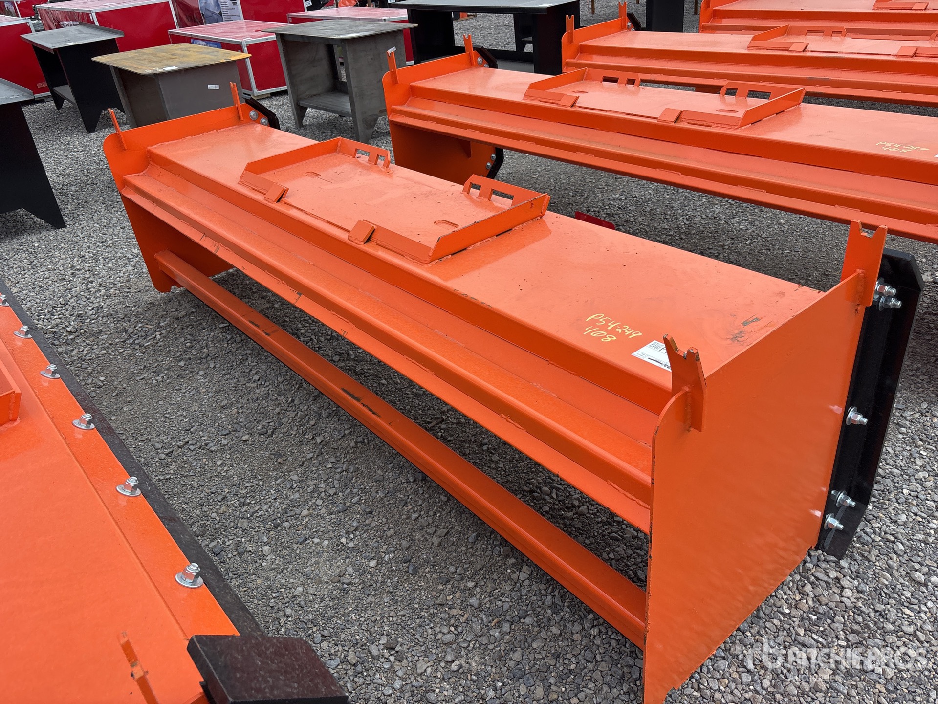 2025 Kit Containers QT-SP-10-23-PB 117 in Mini Skid Steer Snow Pusher (Unused)