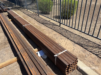 Quantity of (25) 2 1/4 in 12 Gauge Square Tubing