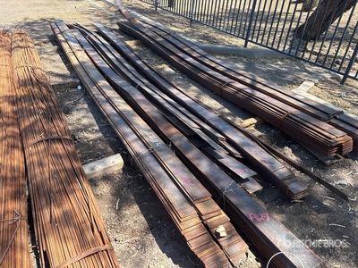 Quantity of (4) Bundles of 6 in. x 1/4 in. A-36/529 20 ft Flat Bars