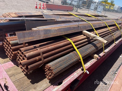 Quantity of (19) 2 7/8 OD S-40 Steel Pipe الأنابيب