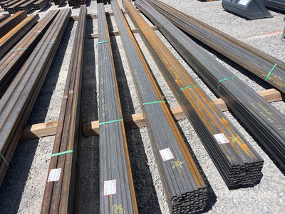 Quantity of (64) 2025 Kit Containers 1 bundle, 1x1in, 24ft Steel Sq Tubing (Unused)
