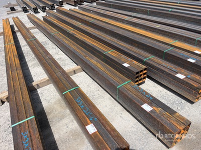 Quantity of (9) 2025 Kit Containers 1 bundle, 3x3 in, 24ft Steel Sq Tubing (Unused)