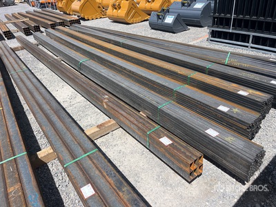 Quantity of (64) 2025 Kit Containers 1 bundle, 1x1 in, 24ft Steel Sq Tubing (Unused)
