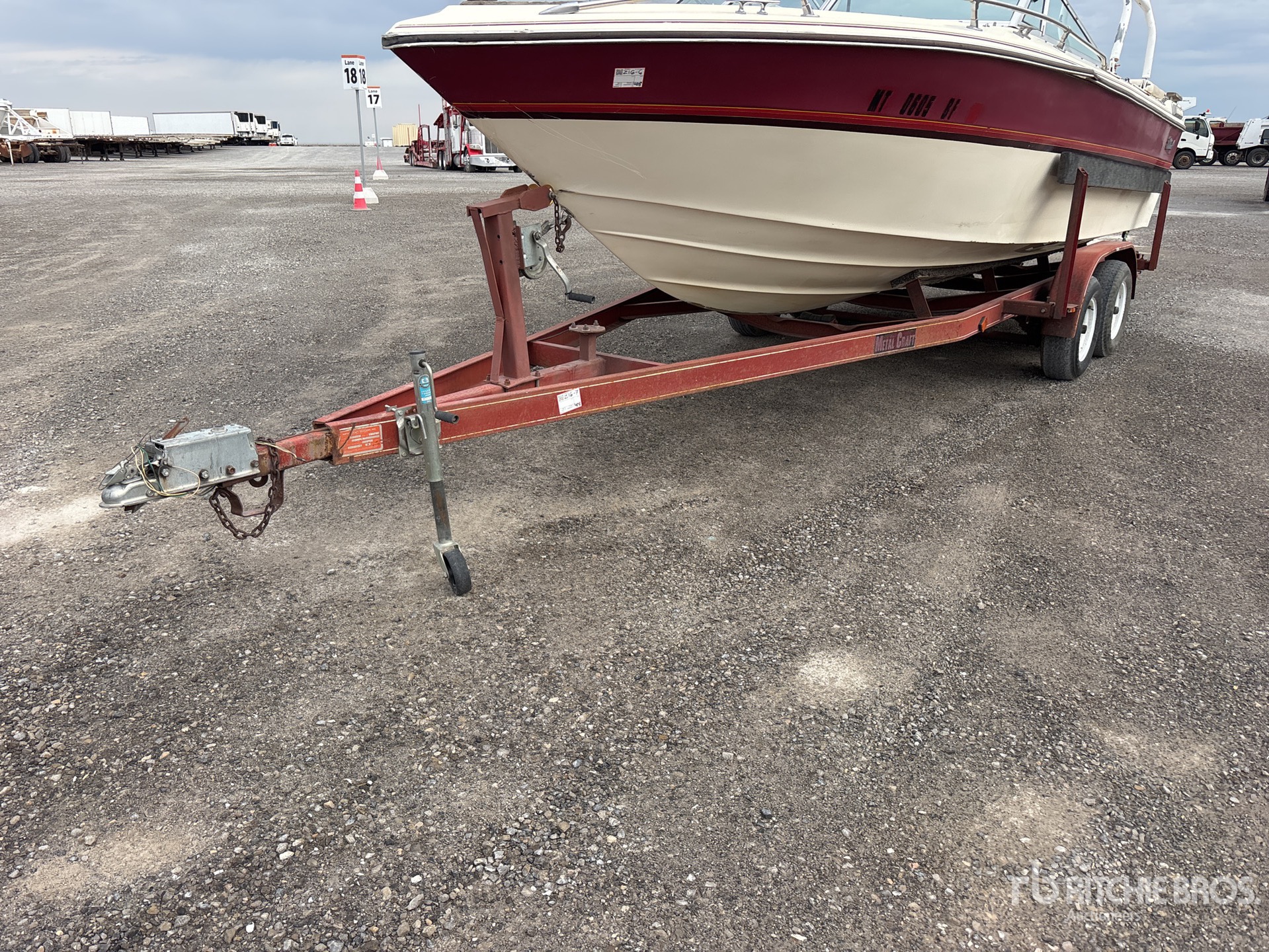 1985 Metal Craft 24 ft T/A Boat Trailer