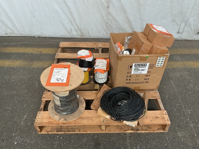 (1,000') of Wire, (3) Transistors, (8) Head Lanterns & Assorted Items (1,000') of Wire, (3) Transistors, (8) Head Lanterns & Assorted Items