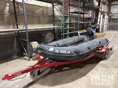 Inmar 470-MIL Inflatable Boat w/2017 Marine Masters S1921-2720 Trailer