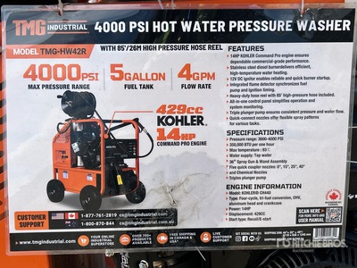 TMG HW42R Pressure Washer (Unused)
