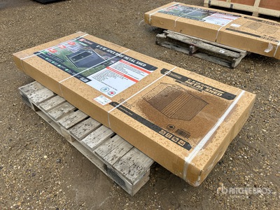 StanForge MS0810 8 ft x 10 ft Galvanized Apex Roof Metal Shed (Unused)