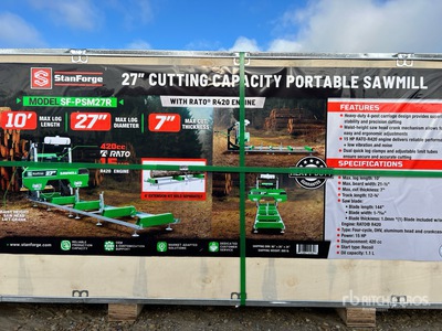 StanForge PSM27R 27 in Portable Sawmill (Unused)