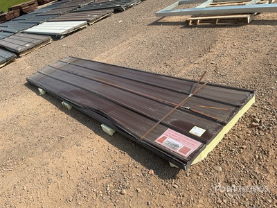 Quantity of (70) x 12 ft Brown Metal Roof /all Panels