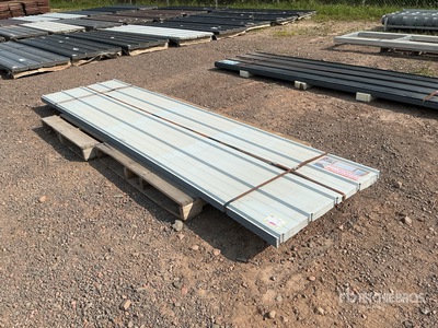 Quantity of (70) x 12 ft White Metal Roof Panels