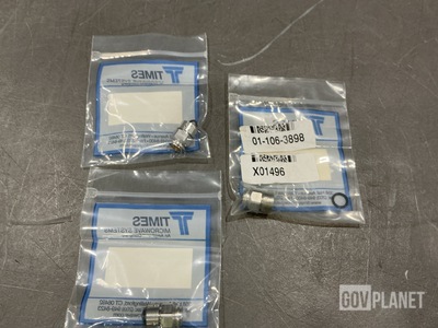 (9) Times Microwave 01-106-3898 Electrical Plug Connectors