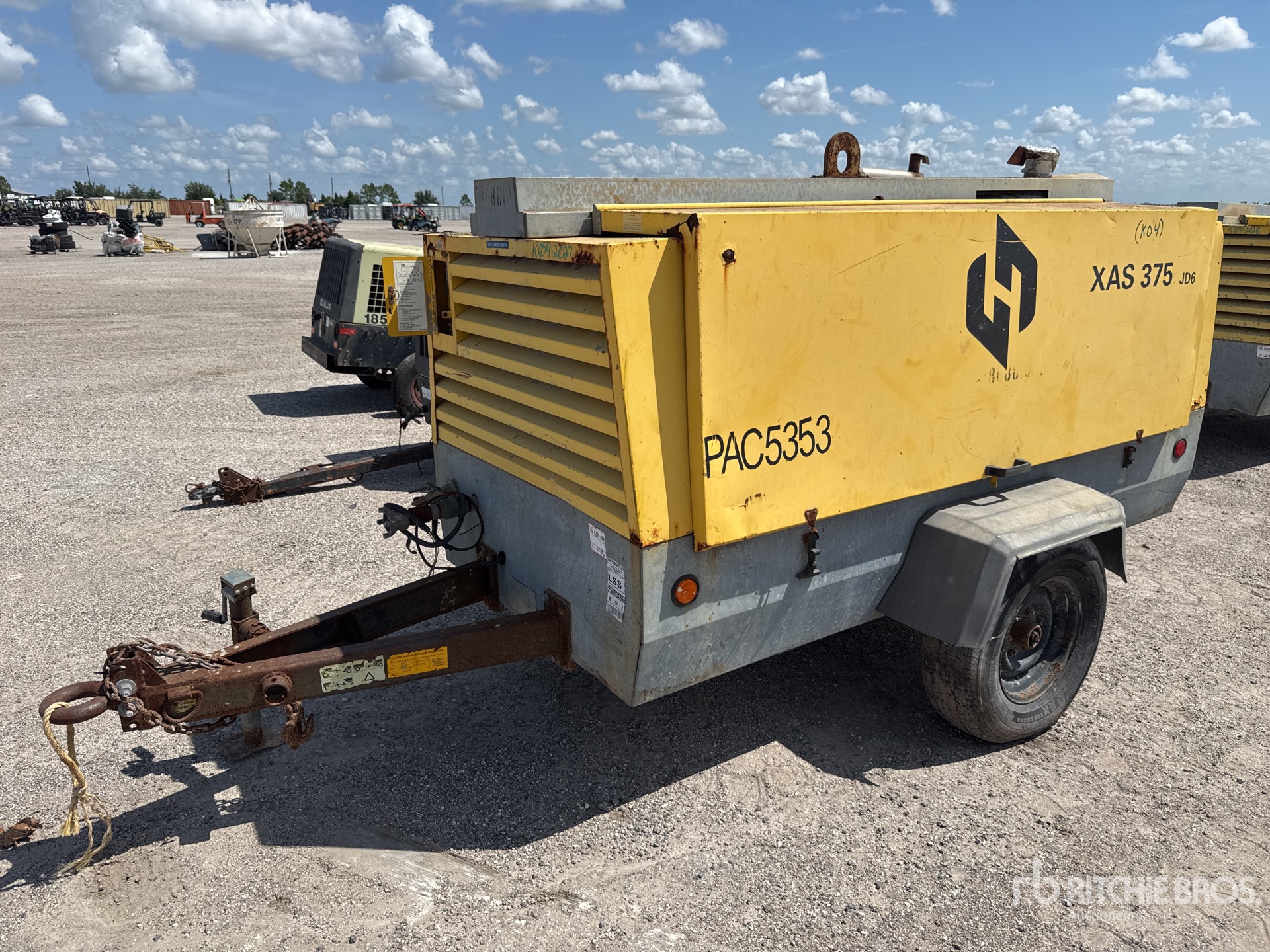 2011 Atlas Copco XAS375 T3 RSC Mobile Air Compressor