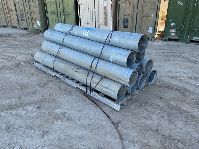 (10) 7' 3" x 10" Outer Pipe x 8" Inner Pipe Sections (10) 7' 3" x 10" Outer Pipe x 8" Inner Pipe Sections