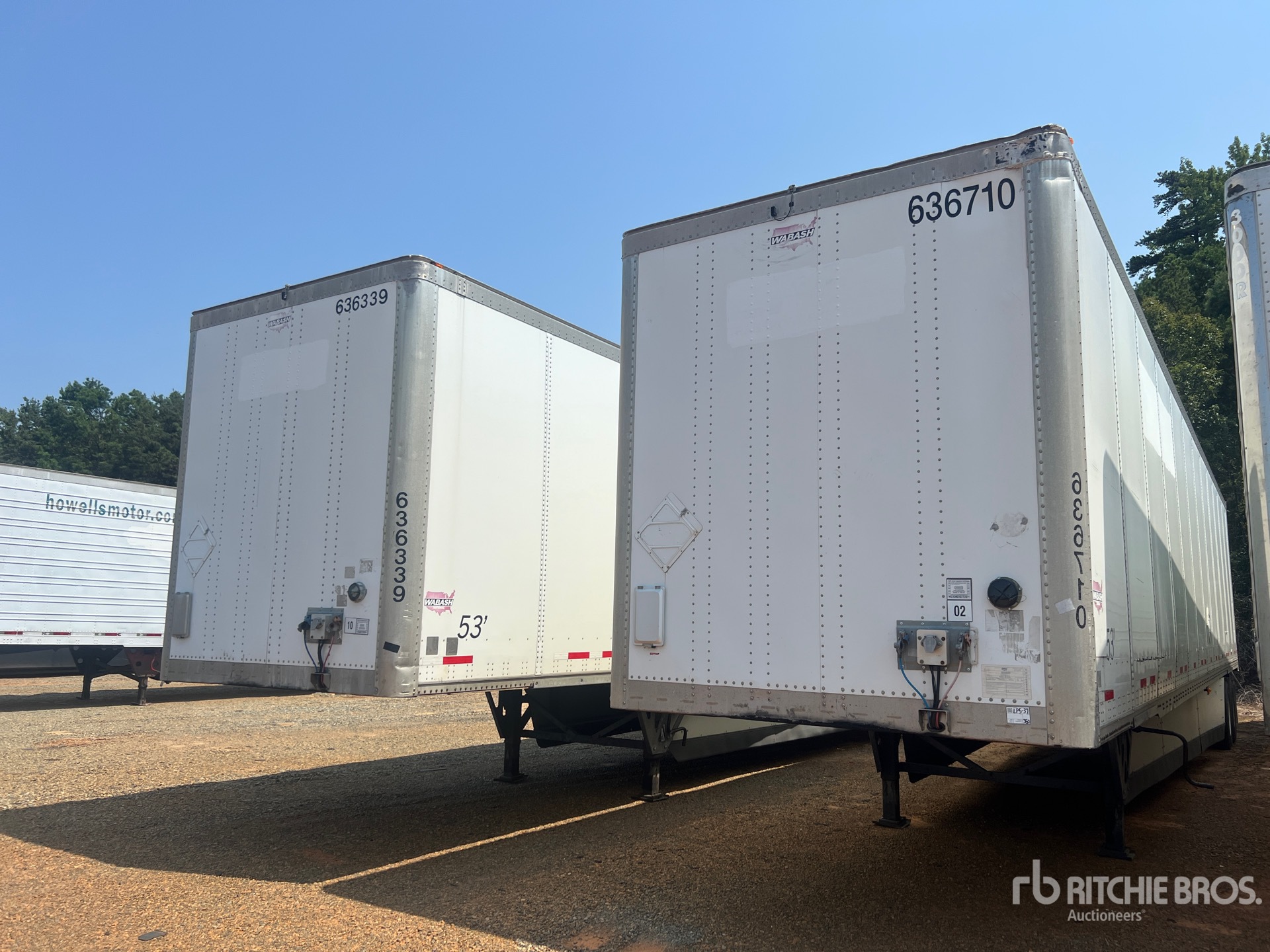 2016 Wabash 53 ft Sliding T/A Van Trailer