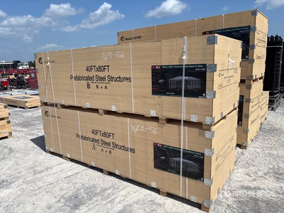 2026 KJ K4080 40 ft x 80 ft Prefabricated Metal Frame Storage Building (Unused)
