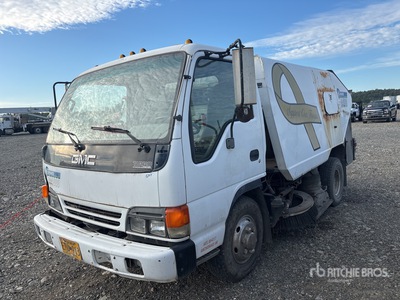 Schwarze A4000 on 1998 GMC W4500 Camion balai