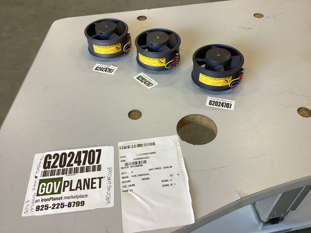 (3) Ashland Electric 005804 Tubeaxial Fans