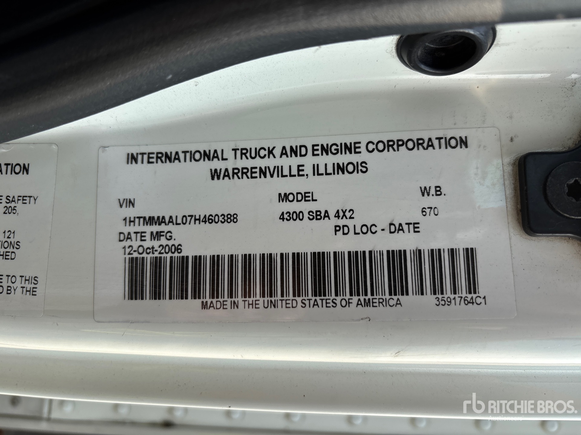 2007 International 4300 4x2 Furgonetka