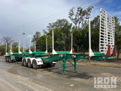 2008 Plunkett Tri/A B-Double Combination Log Trailer
