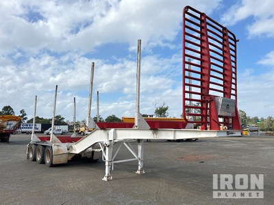 Plunkett 9.7 m Tri/A Log Trailer