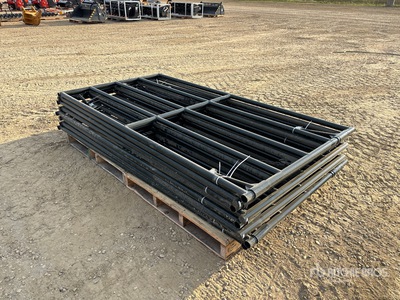 Quantity of (8) 2026 BYT RG08 7 ft 6 in x 4 ft Ranch Livestock Gate (Unused)
