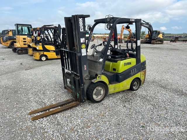 2017 Clark C30CL 5450 lb Cushion Tire Forklift