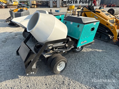 2026 SKLP SL-MT800 Wheeled Mini Portable Concrete Mixer (Unused)