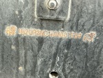 Frame Stamp Serial Number/VIN Photo