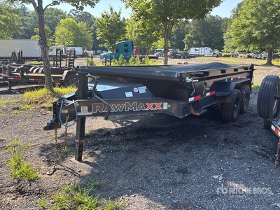 2025 RAWMAXX GDX14Bp14K 14 ft T/A Dump Utility Trailer